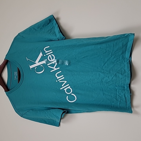 Calvin Klein Shirts Nwt Calvin Klein Teil Baltic Short Sleeve Logo
